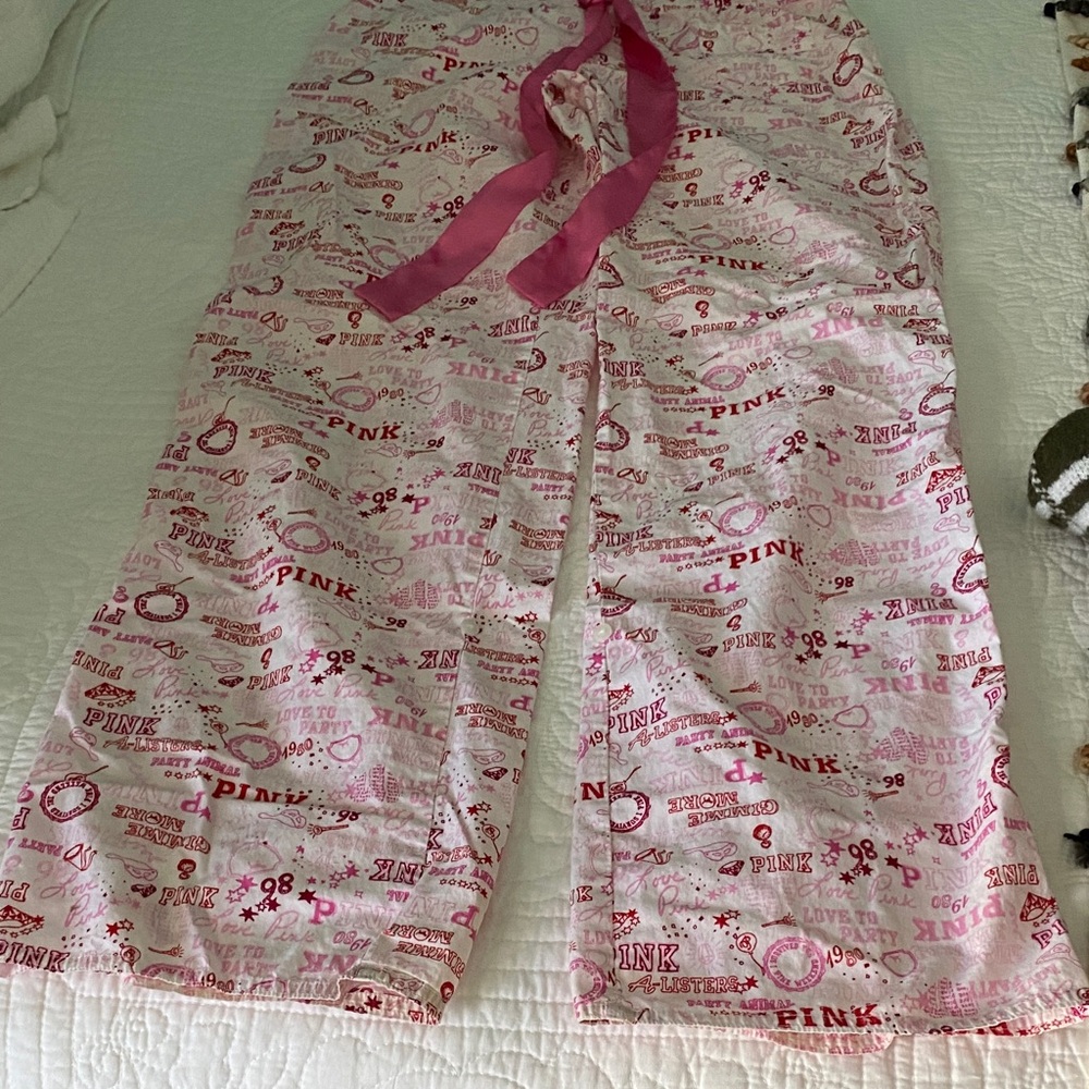 Victoria's Secret Pink Patterned Pajama Pants